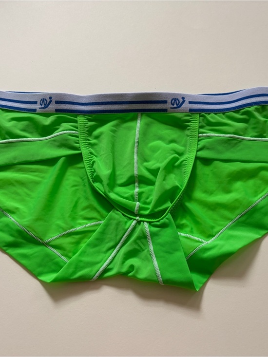 Other - Men's Neon Green Support Briefs with Contrast Waistband